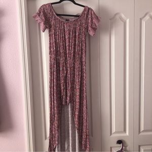 Girls Floral Shorts Dress